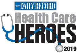 The Daily Record Health Care Heroes logo