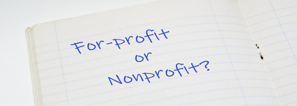 difference between for-profit and nonprofit