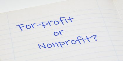 difference between for-profit and nonprofit