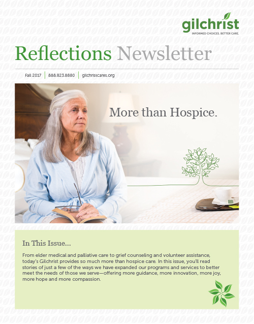 Gilchrist Reflections Newsletter Fall 2017 Edition
