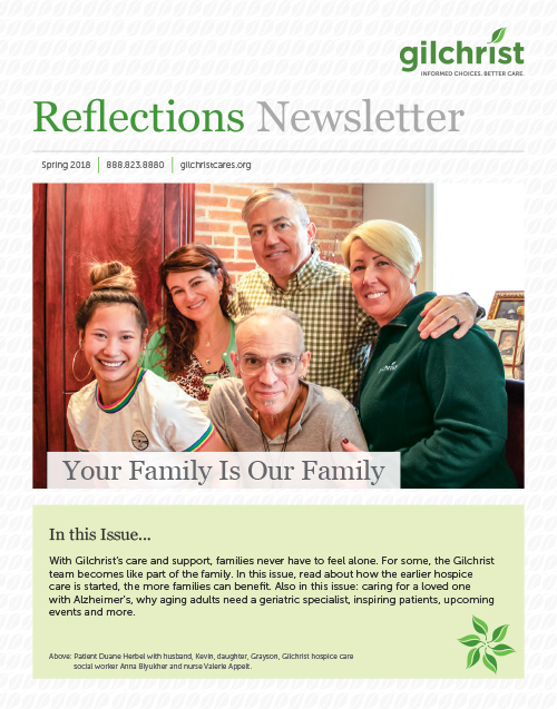 Gilchrist Reflections Newsletter Spring 2018 Edition