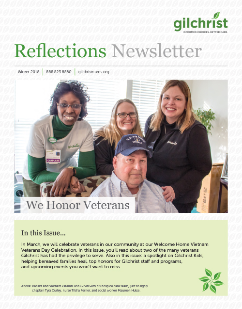Gilchrist Reflections Newsletter Winter 2018 Edition