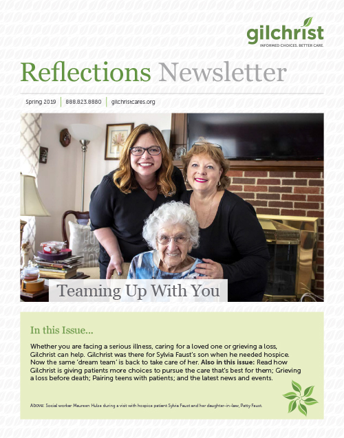 Gilchrist Reflections Newsletter Spring 2019 Edition