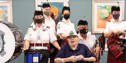 Bagpipers Surprise Patient