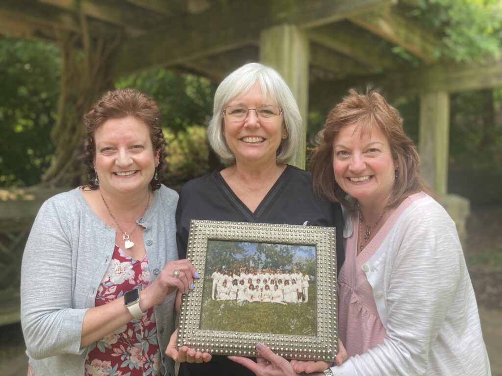 Paula Schaffer , Tina Maggio, and Gina Ranieri-Bender all celebrated their 35th anniversary with GBMC-Gilchrist. 